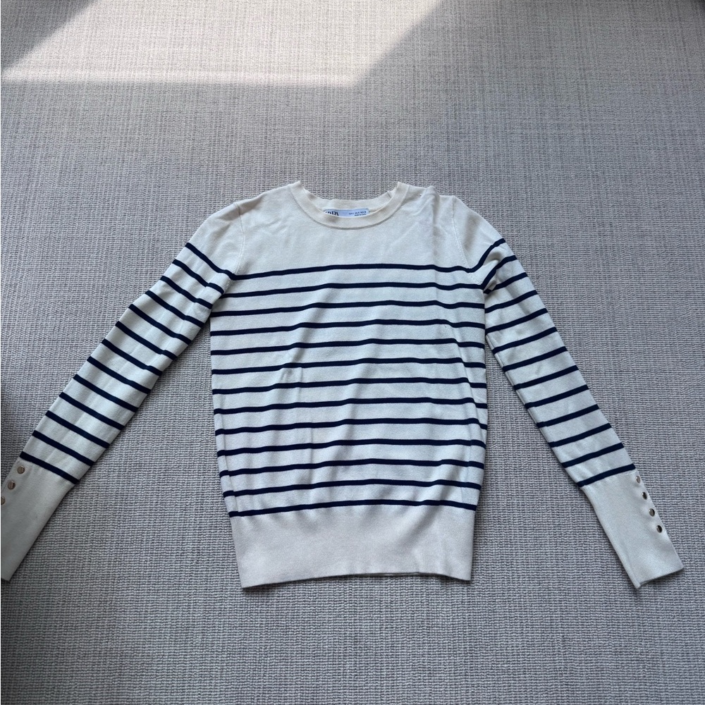 Zara Cream Knit Top